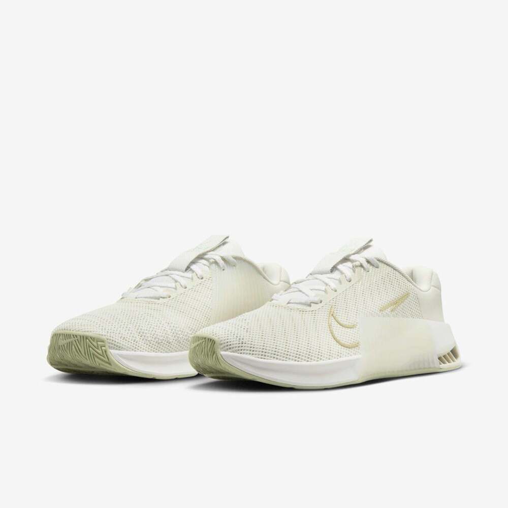 Nike Metcon 9 Premium Women’s 8 Sea Glass Metallic Gold Training Shoes FJ1571